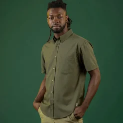 Short Sleeve Shirts|Short Sleeves|RSVLTS Dusty Olive – KUNUFLEX Short Sleeve Shirt