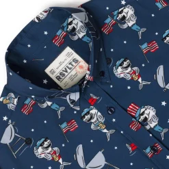 Short Sleeve Shirts|Americana|RSVLTS Fins & Freedom – KUNUFLEX Short Sleeve Shirt