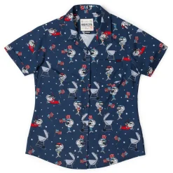 Short Sleeve Shirts|Americana|RSVLTS Fins & Freedom – Women's KUNUFLEX Short Sleeve Shirt