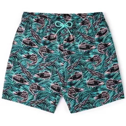 Shorts|Matching Sets|RSVLTS Fishies – Stretch Seersucker Hybrid Shorts