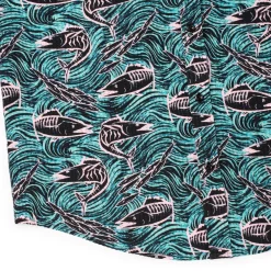 Short Sleeve Shirts|Matching Sets|RSVLTS Fishies – Stretch Seersucker Short Sleeve Shirt