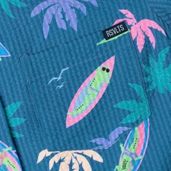 Short Sleeve Shirts|Rsvlts|RSVLTS Gator Rays – Women's Stretch Seersucker Short Sleeve Shirt