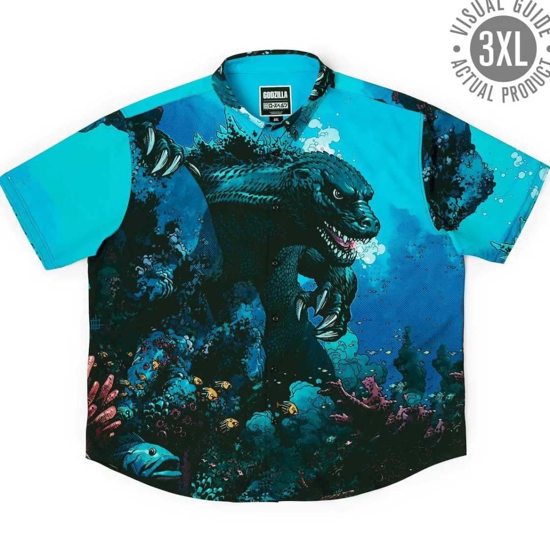 Godzilla|Short Sleeves|Godzilla “From the Depths” – KUNUFLEX Short Sleeve Shirt