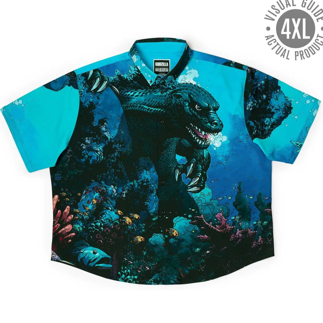 Godzilla|Short Sleeves|Godzilla “From the Depths” – KUNUFLEX Short Sleeve Shirt