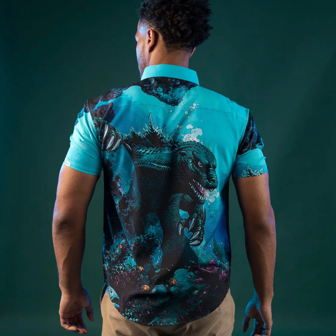 Godzilla|Short Sleeves|Godzilla “From the Depths” – KUNUFLEX Short Sleeve Shirt