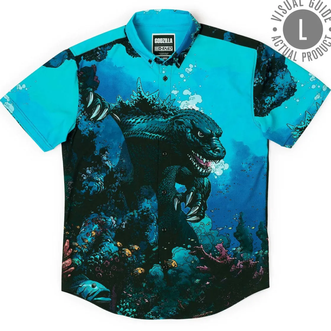 Godzilla|Short Sleeves|Godzilla “From the Depths” – KUNUFLEX Short Sleeve Shirt