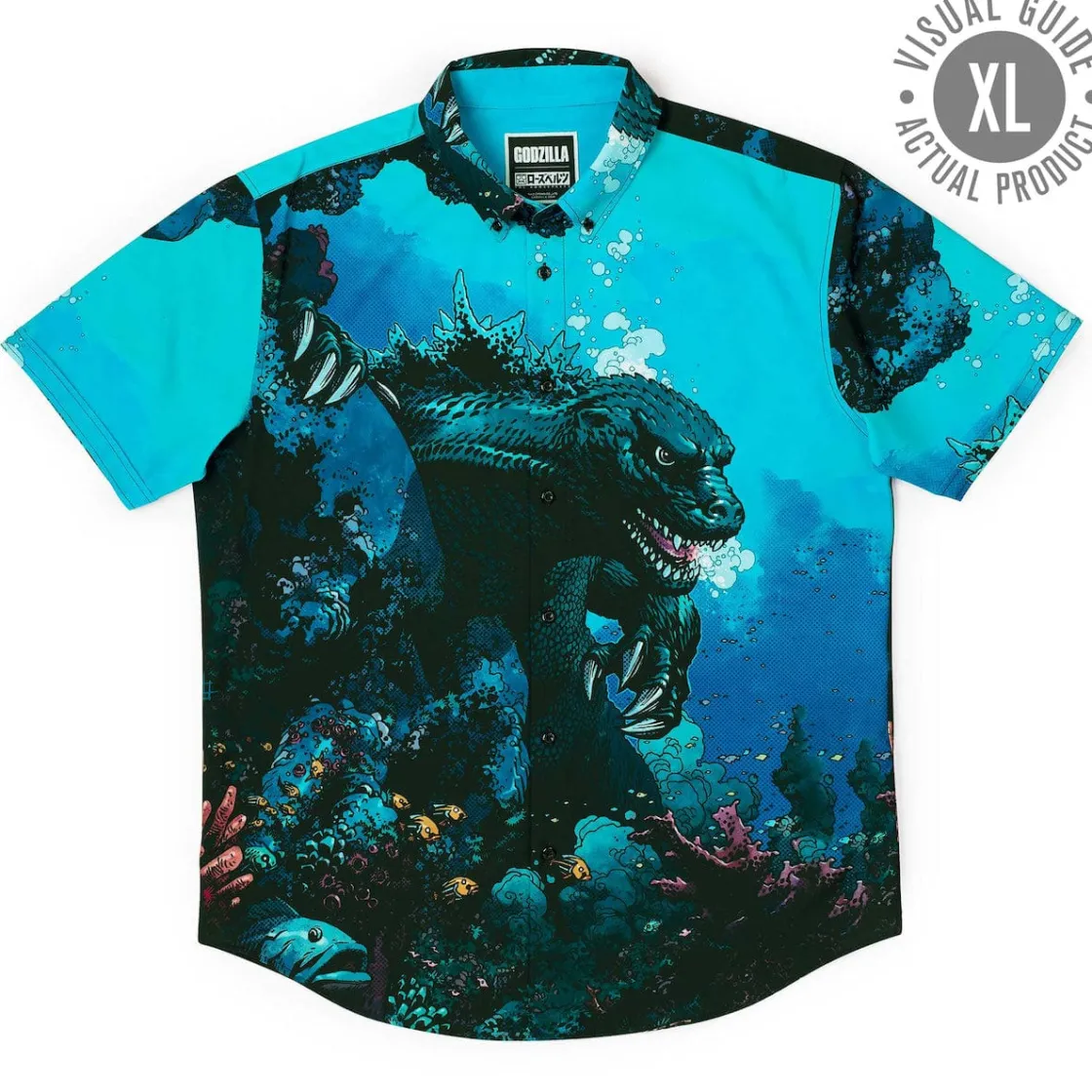 Godzilla|Short Sleeves|Godzilla “From the Depths” – KUNUFLEX Short Sleeve Shirt