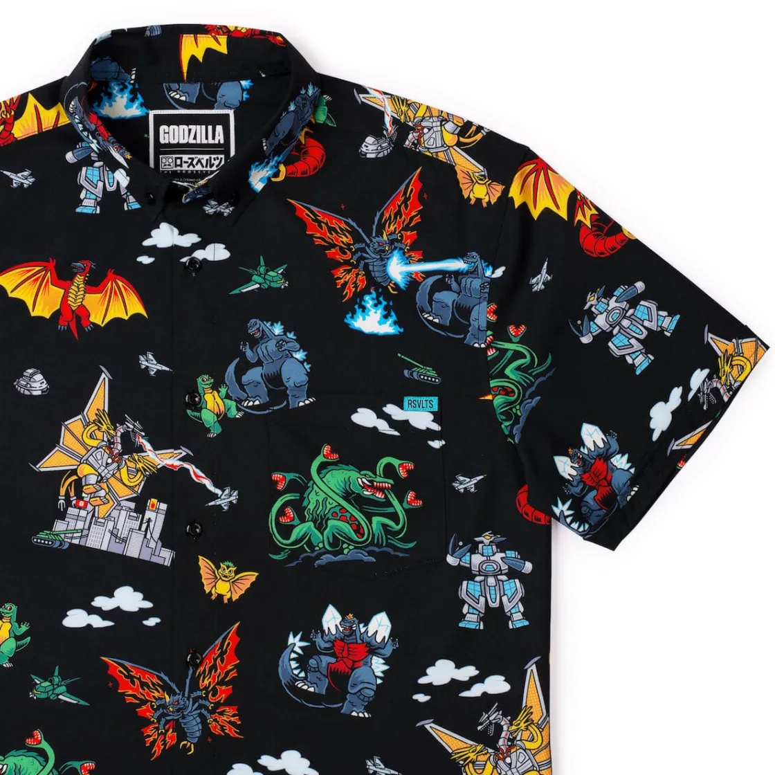 Godzilla|Short Sleeves|Godzilla "Kaiju Chaos 2.0" – KUNUFLEX Short Sleeve Shirt