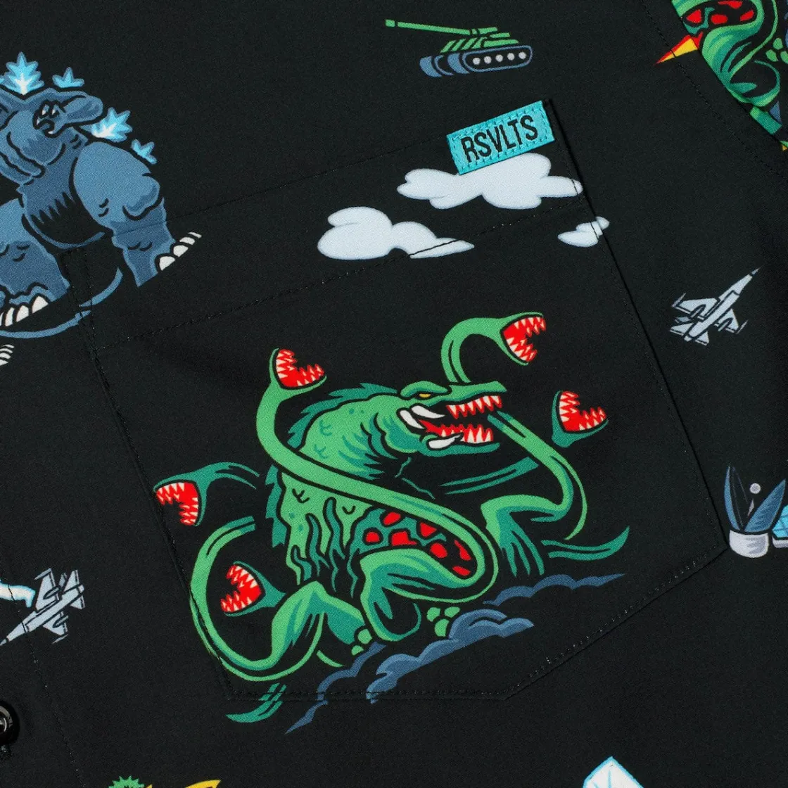 Godzilla|Short Sleeves|Godzilla "Kaiju Chaos 2.0" – KUNUFLEX Short Sleeve Shirt