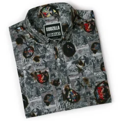 Godzilla|Short Sleeves|Godzilla “Silver Screen Scorcher” – KUNUFLEX Short Sleeve Shirt
