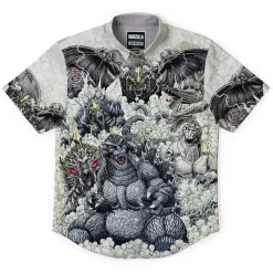 Godzilla|Short Sleeves|Godzilla "Strange Creatures" – KUNUFLEX Short Sleeve Shirt