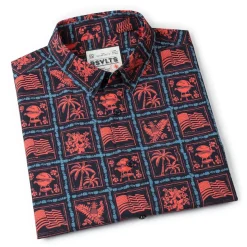 Short Sleeve Shirts|Americana|RSVLTS Grillaxin’ – KUNUFLEX Short Sleeve Shirt