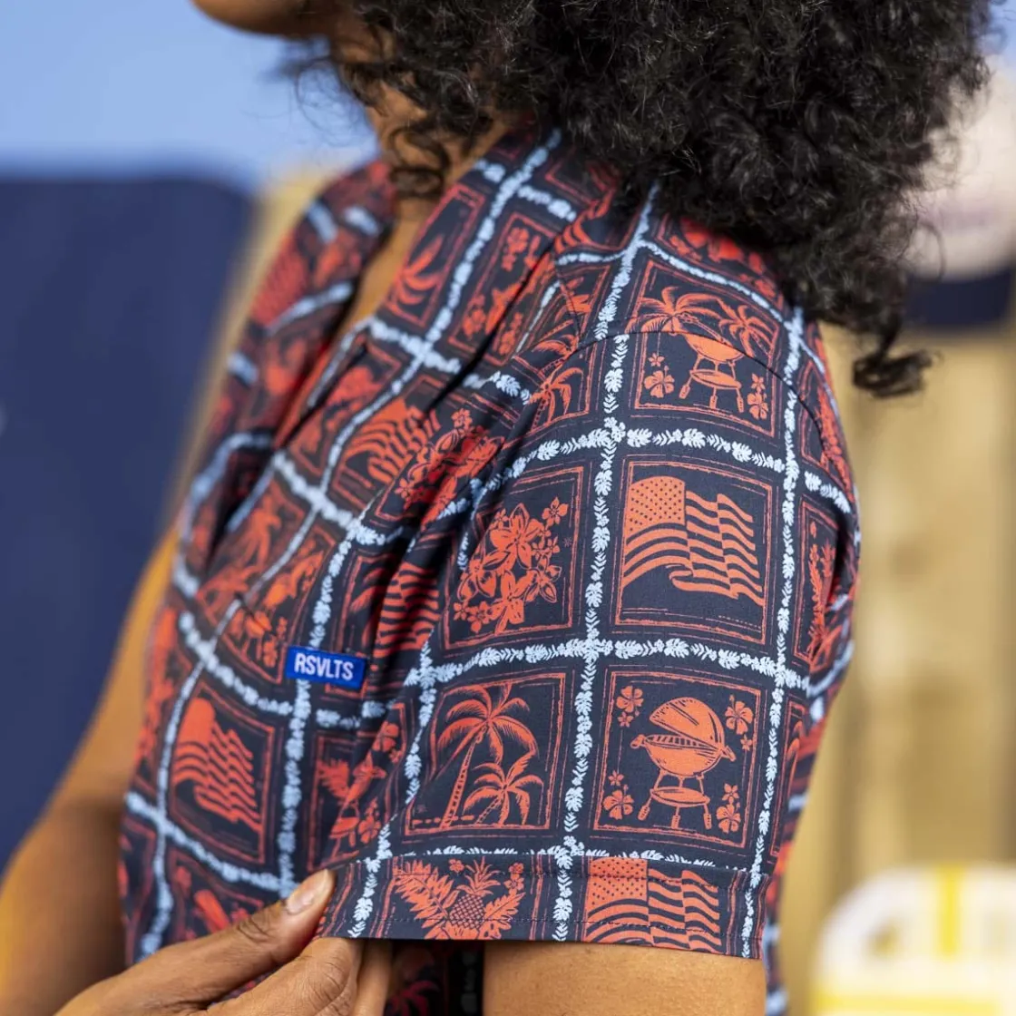 Short Sleeve Shirts|Americana|RSVLTS Grillaxin’ – Women's KUNUFLEX Short Sleeve Shirt