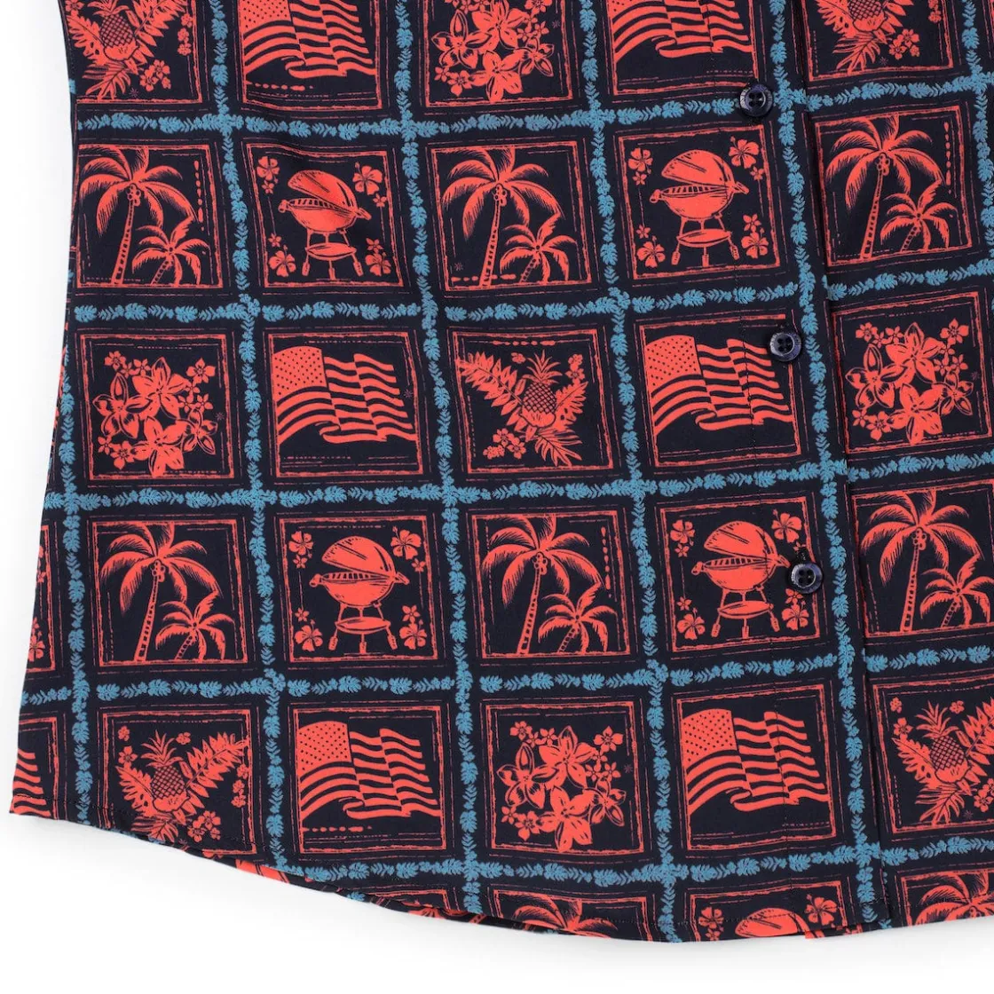 Short Sleeve Shirts|Americana|RSVLTS Grillaxin’ – Women's KUNUFLEX Short Sleeve Shirt