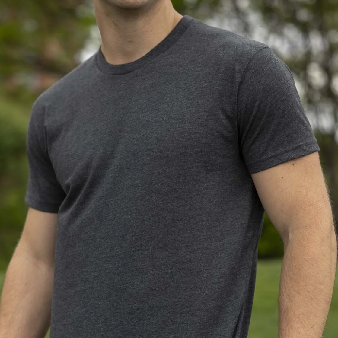 T-shirts|Athletic Wear|RSVLTS Heather Black – Crewneck Tee