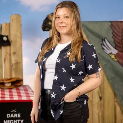 Short Sleeve Shirts|Americana|RSVLTS Hubble – Women's KUNUFLEX Short Sleeve Shirt (Legends Edition)