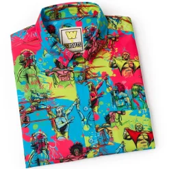 Wwe|Paging Mr. Morrow|WWE Hulk Hogan vs. Ultimate Warrior – KUNUFLEX Short Sleeve Shirt