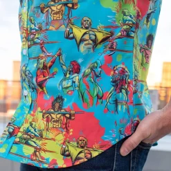 Wwe|Paging Mr. Morrow|WWE Hulk Hogan vs. Ultimate Warrior – KUNUFLEX Short Sleeve Shirt
