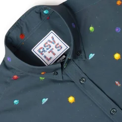 Short Sleeve Shirts|Short Sleeves|RSVLTS Intergalactic Planetarium – KUNUFLEX Short Sleeve Shirt