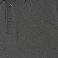 Polos|Basics|Breakfast Balls Iron Gate Melange – Commuter Long Sleeve Polo