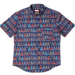 Iron Man|Marvel|Marvel Iron Man “Hall of Armor” – KUNUFLEX Short Sleeve Shirt