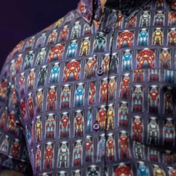 Iron Man|Marvel|Marvel Iron Man “Hall of Armor” – KUNUFLEX Short Sleeve Shirt