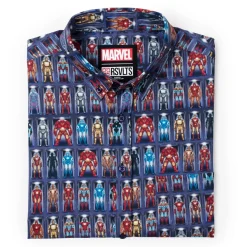 Iron Man|Marvel|Marvel Iron Man “Hall of Armor” – KUNUFLEX Short Sleeve Shirt