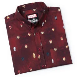 Iron Man|Marvel|Marvel Iron Man “Lil Starks” – KUNUFLEX Short Sleeve Shirt