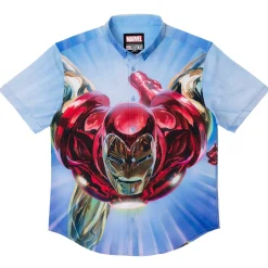 Iron Man|Marvel|Marvel Iron Man “The Invincible” – KUNUFLEX Short Sleeve Shirt