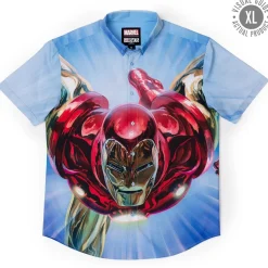 Iron Man|Marvel|Marvel Iron Man “The Invincible” – KUNUFLEX Short Sleeve Shirt
