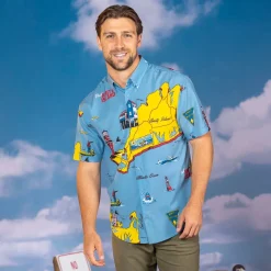 Jaws|Short Sleeves|Jaws 50th Anniversary "Mapped Out Mayhem" – KUNUFLEX Short Sleeve Shirt