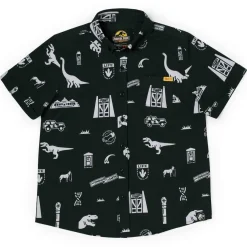 Jurassic Park|Jurassic Park|Jurassic Park “Life Finds a Way" – Youth KUNUFLEX Short Sleeve Shirt