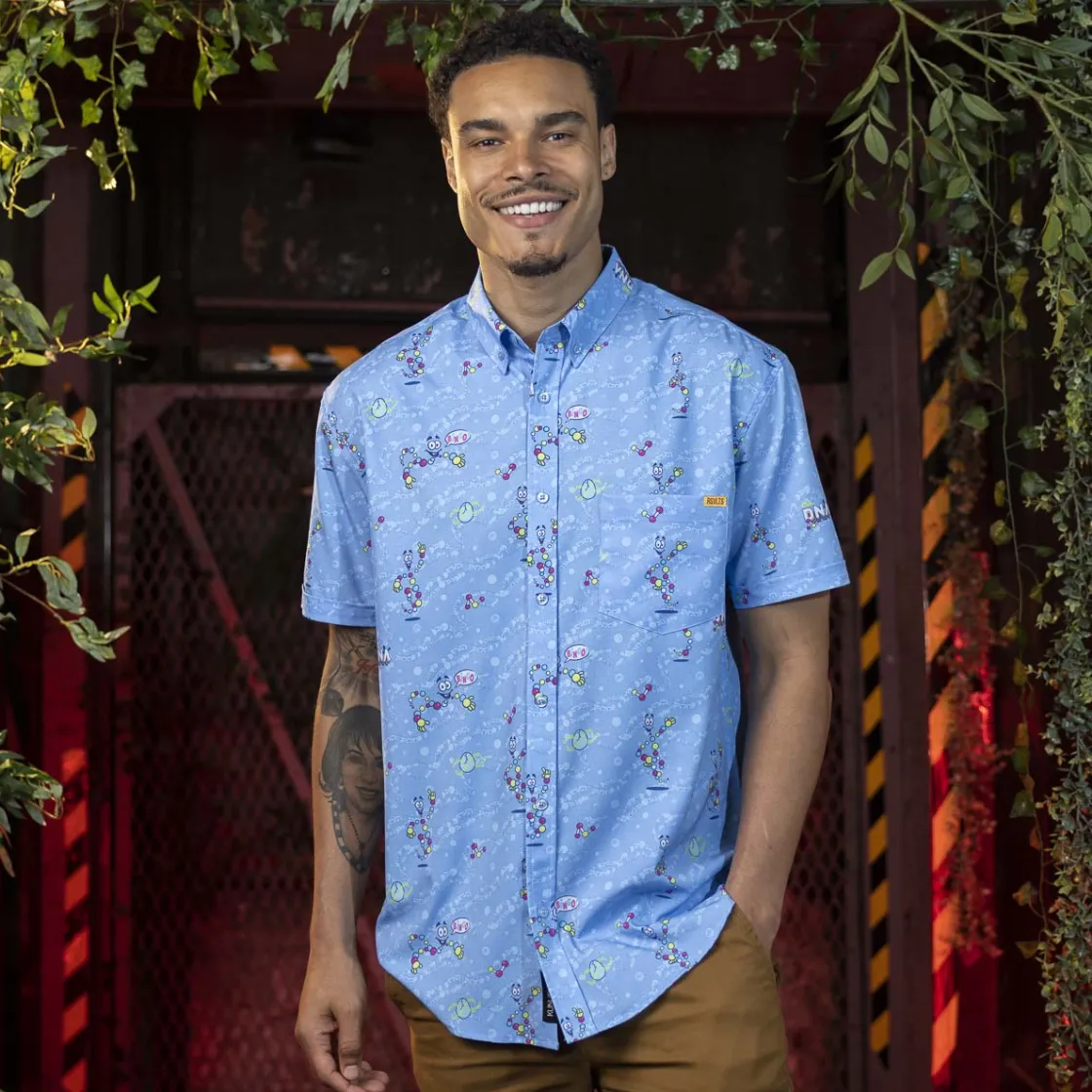 Jurassic Park|Jurassic Park|Jurassic Park “Mr. DNA” – KUNUFLEX Short Sleeve Shirt