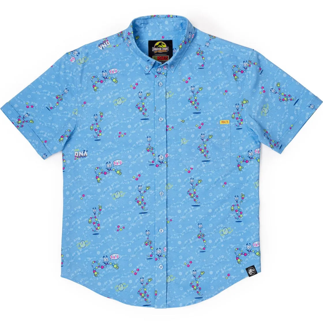 Jurassic Park|Jurassic Park|Jurassic Park “Mr. DNA” – KUNUFLEX Short Sleeve Shirt