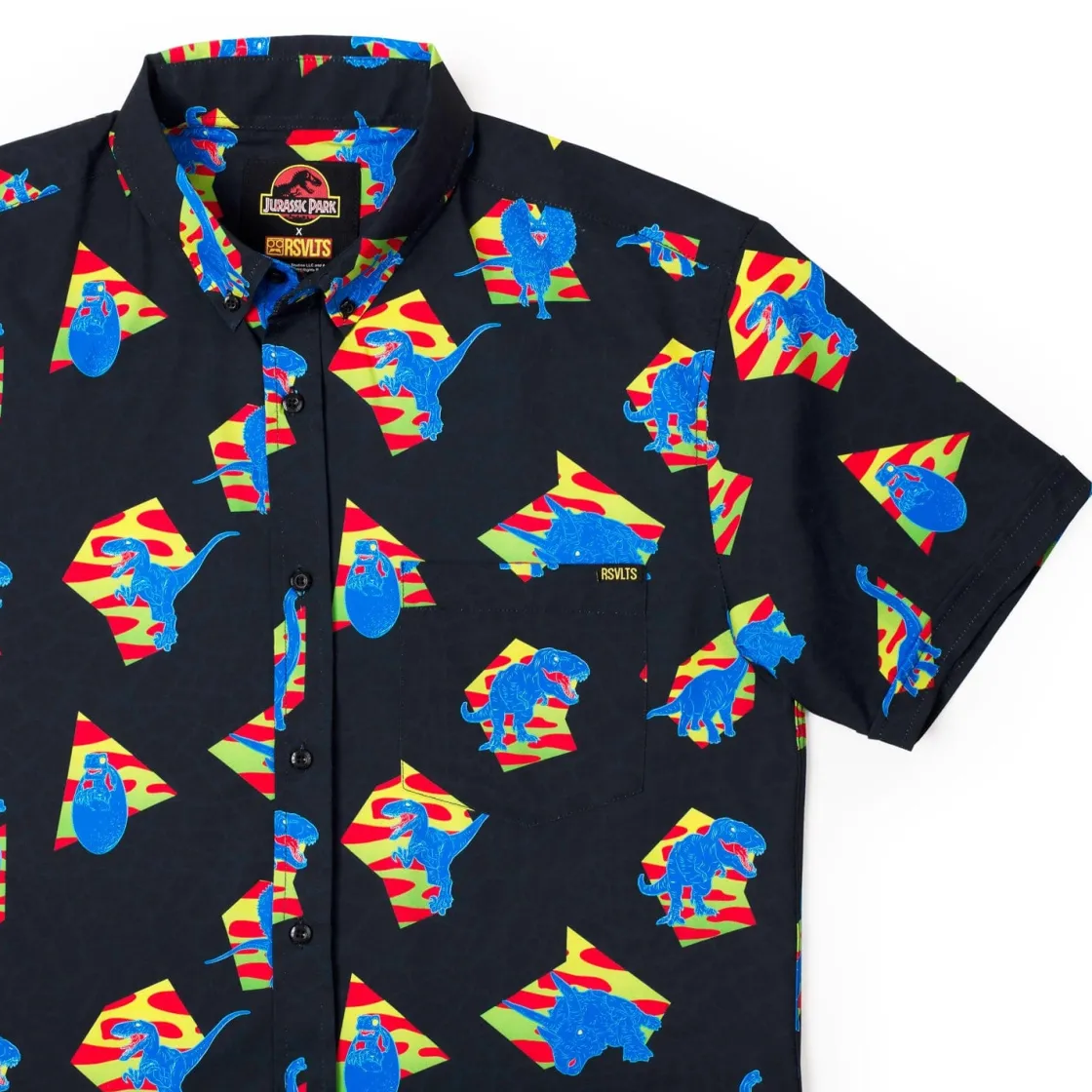 Paging Mr. Morrow|Jurassic Park|Jurassic Park "Retro 65 Million BC" – KUNUFLEX Short Sleeve Shirt