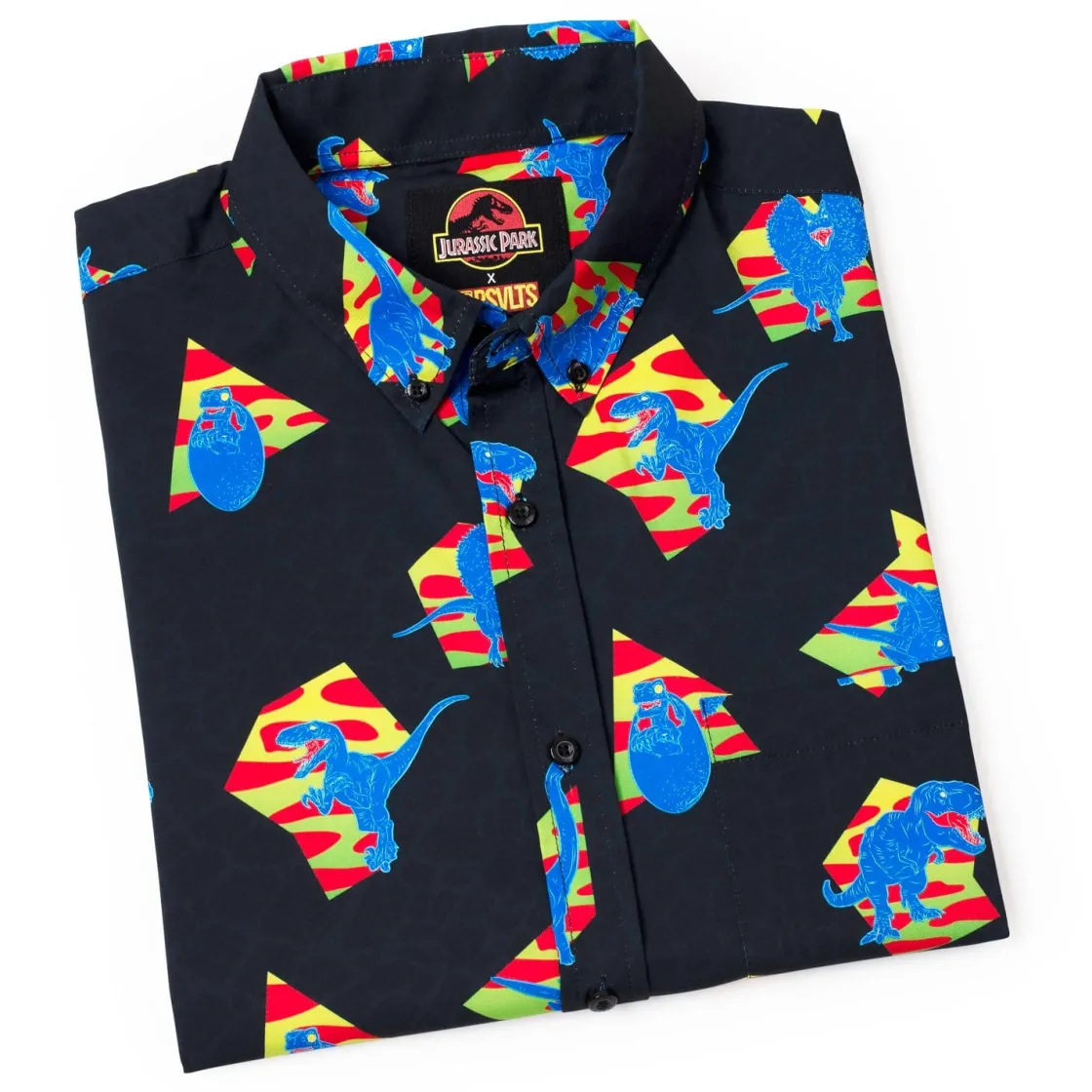 Paging Mr. Morrow|Jurassic Park|Jurassic Park "Retro 65 Million BC" – KUNUFLEX Short Sleeve Shirt