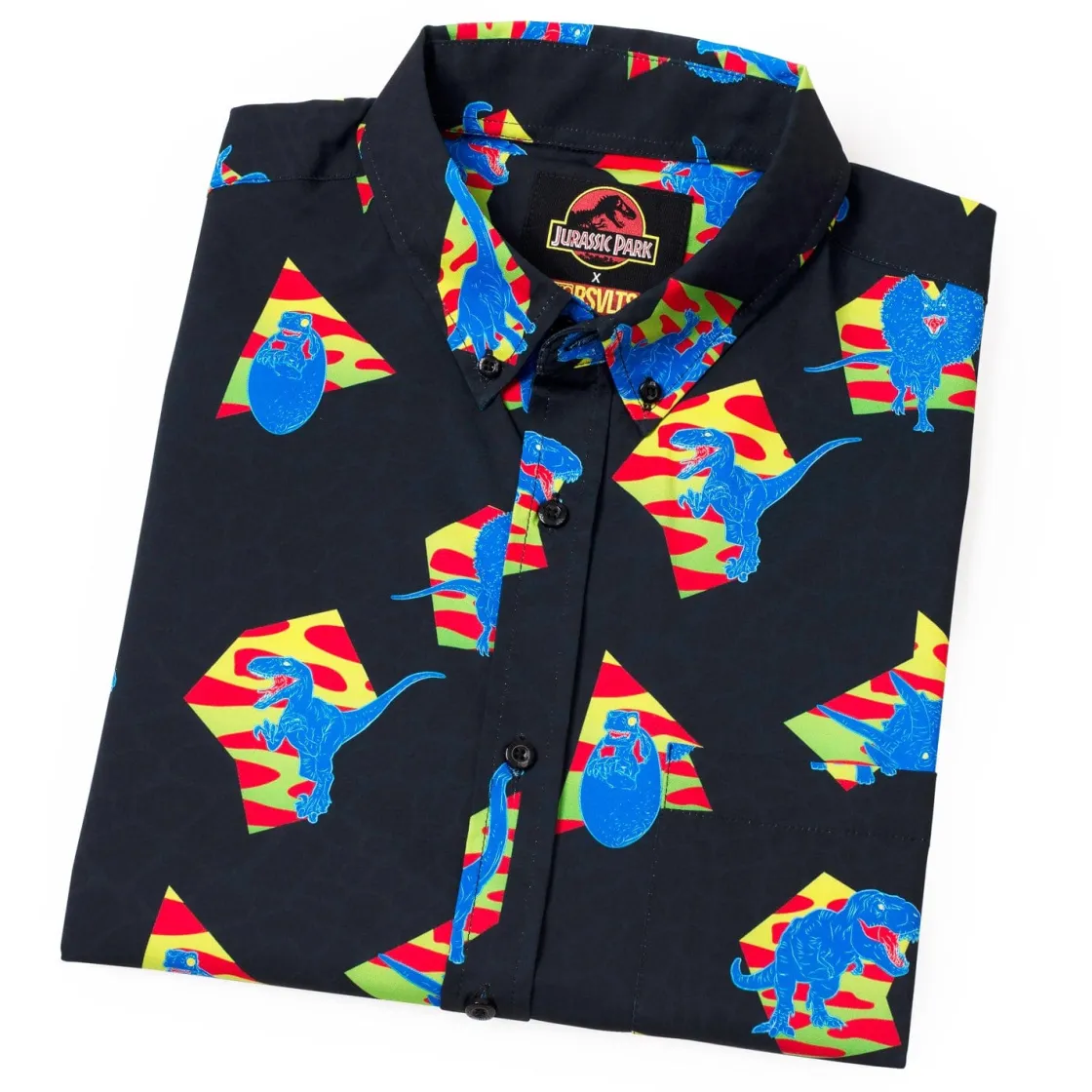 Paging Mr. Morrow|Jurassic Park|Jurassic Park "Retro 65 Million BC" – KUNUFLEX Short Sleeve Shirt