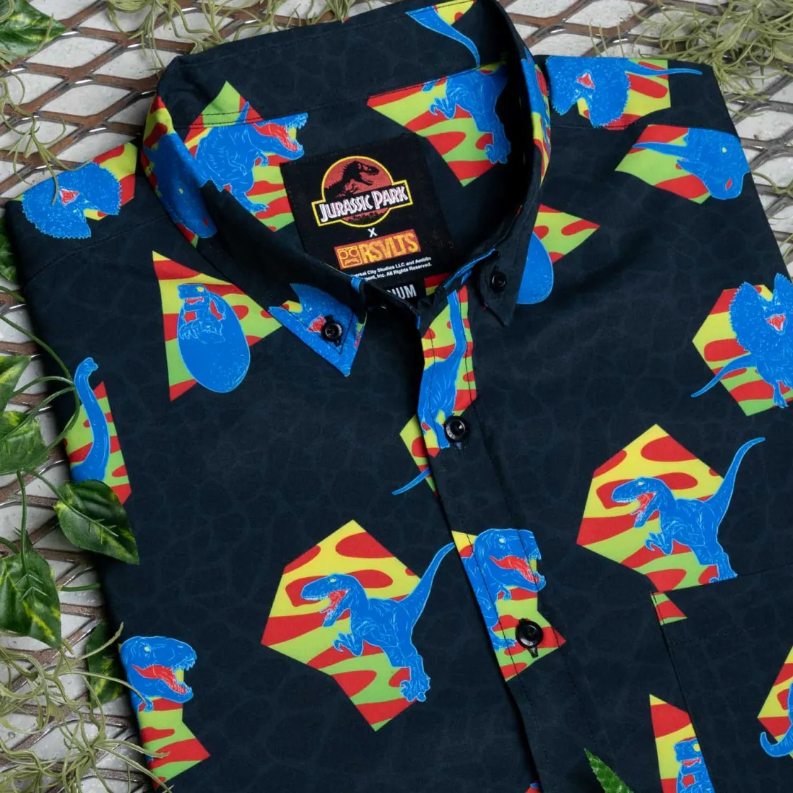 Paging Mr. Morrow|Jurassic Park|Jurassic Park "Retro 65 Million BC" – KUNUFLEX Short Sleeve Shirt