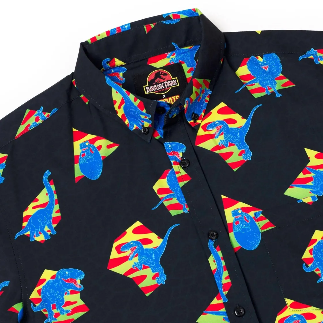Paging Mr. Morrow|Jurassic Park|Jurassic Park "Retro 65 Million BC" – KUNUFLEX Short Sleeve Shirt