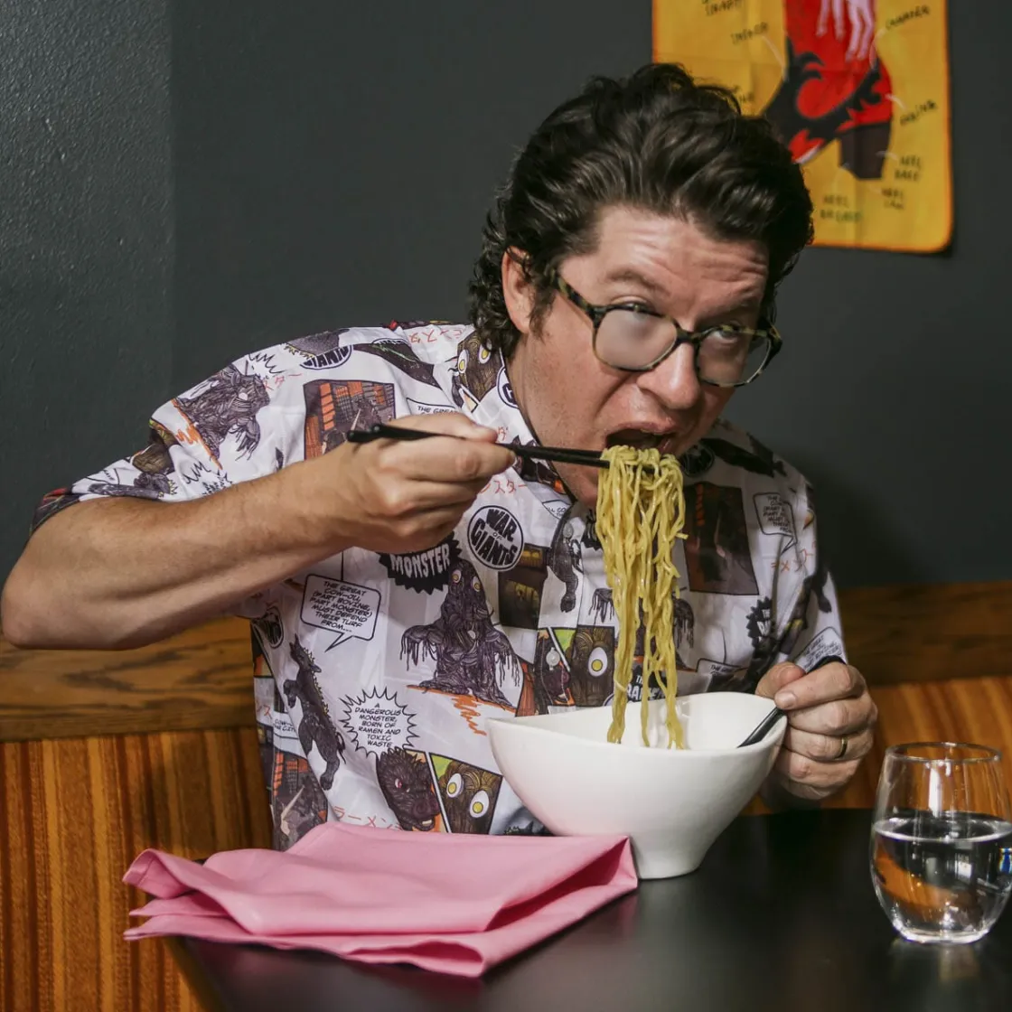 Justin Warner|Short Sleeves|Justin Warner "Atomic Ramen" – KUNUFLEX Short Sleeve Shirt