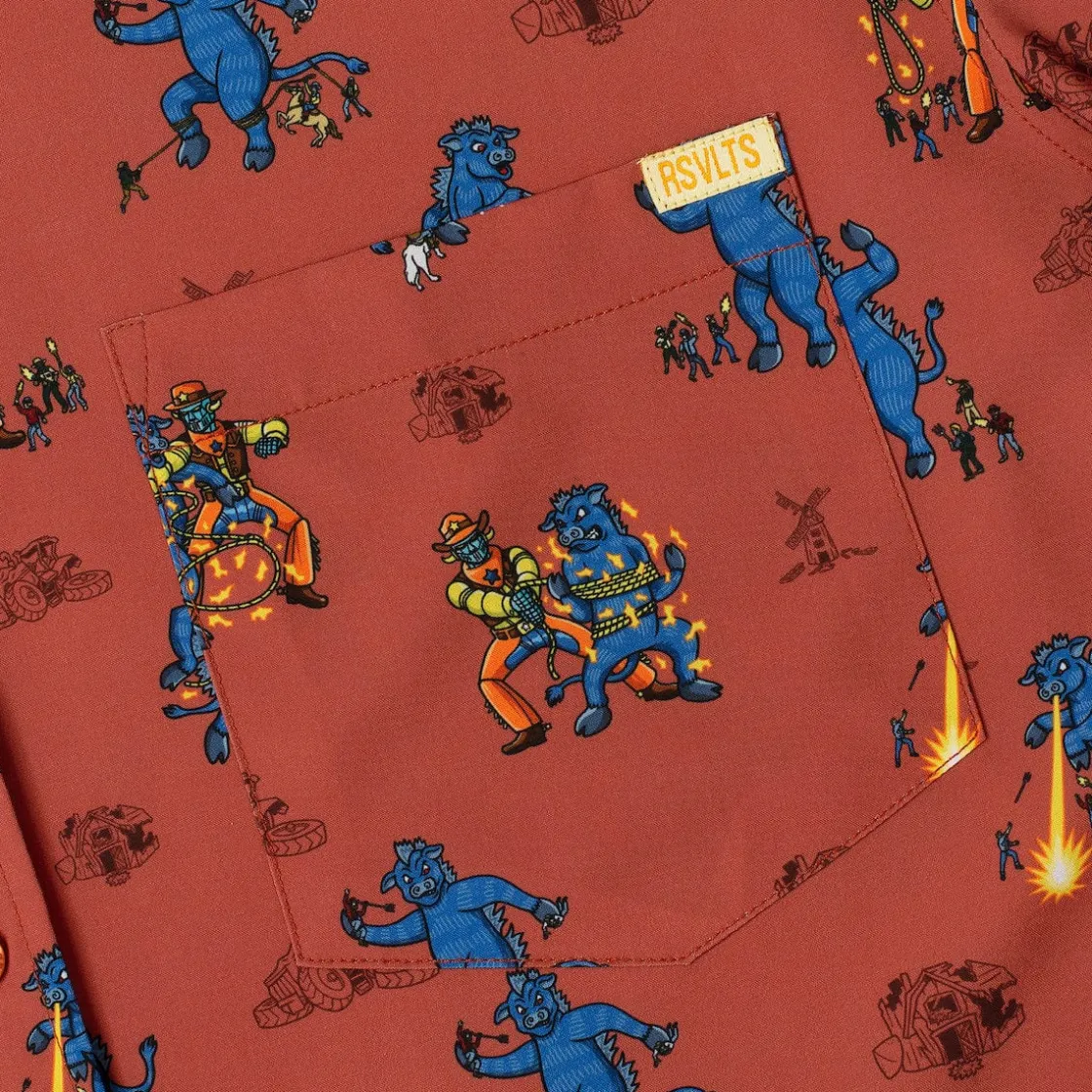 Justin Warner|Short Sleeves|Justin Warner "Showdown at the Kaiju Corral" – KUNUFLEX Short Sleeve Shirt