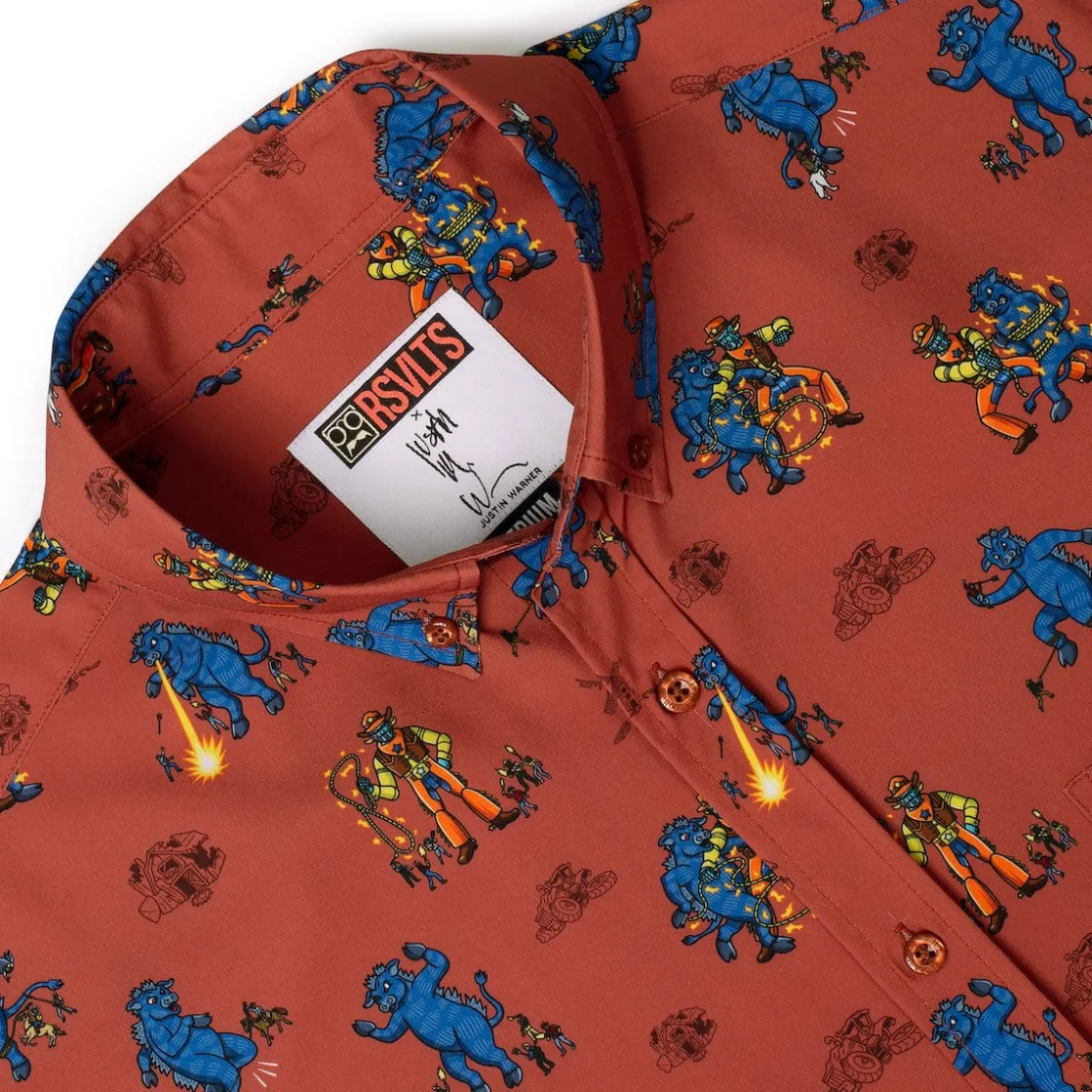 Justin Warner|Short Sleeves|Justin Warner "Showdown at the Kaiju Corral" – KUNUFLEX Short Sleeve Shirt