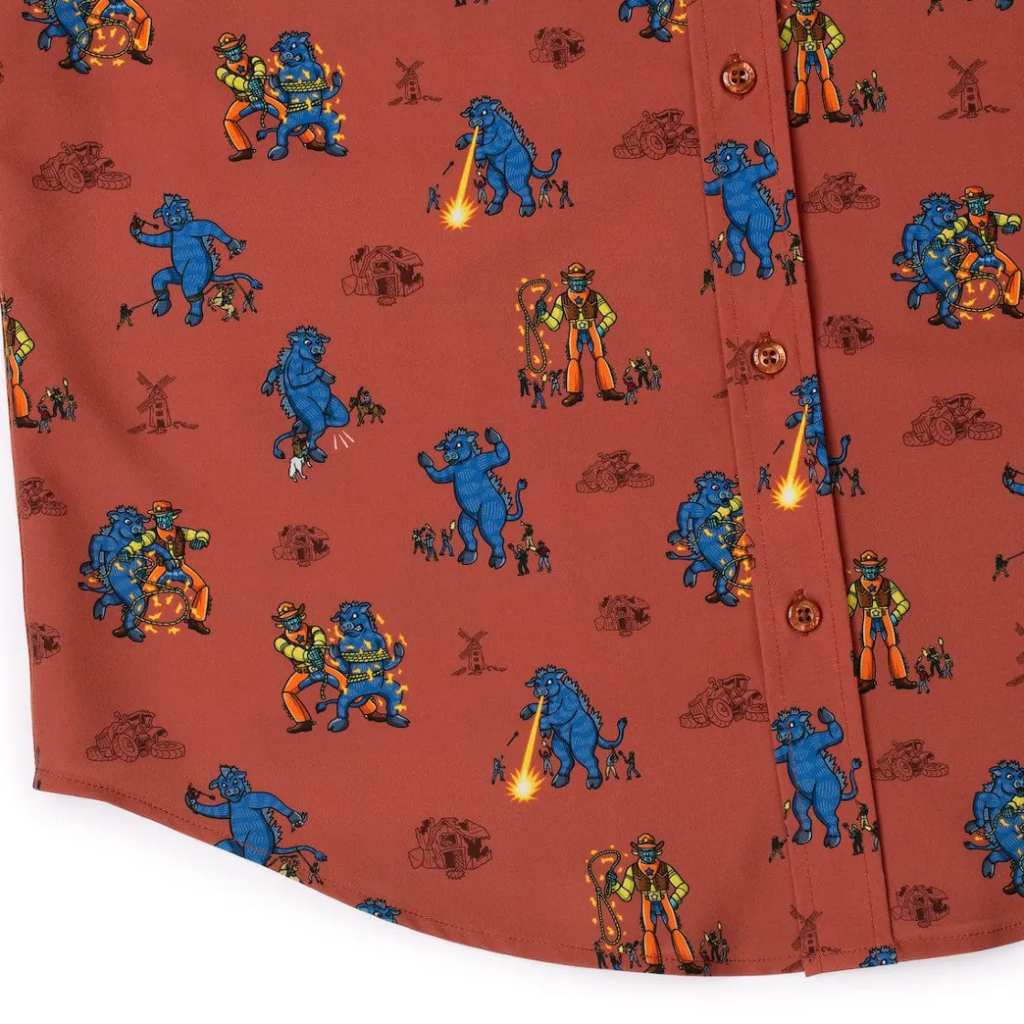 Justin Warner|Short Sleeves|Justin Warner "Showdown at the Kaiju Corral" – KUNUFLEX Short Sleeve Shirt