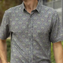 Short Sleeve Shirts|Matching Sets|RSVLTS Keep Palm – Bamboo Short Sleeve Shirt