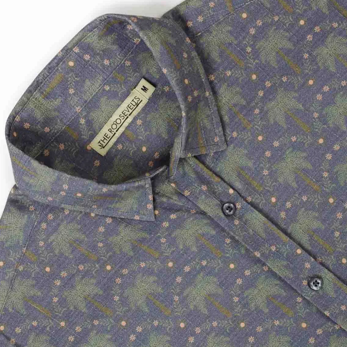 Short Sleeve Shirts|Matching Sets|RSVLTS Keep Palm – Bamboo Short Sleeve Shirt