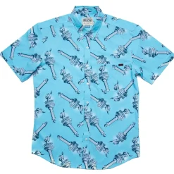 Short Sleeve Shirts|Paging Mr. Morrow|RSVLTS Lady Liberty's Annual Torch Toss – KUNUFLEX Short Sleeve Shirt