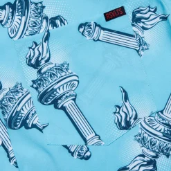 Short Sleeve Shirts|Paging Mr. Morrow|RSVLTS Lady Liberty's Annual Torch Toss – KUNUFLEX Short Sleeve Shirt