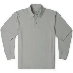 Polos|Basics|Breakfast Balls Limestone – Commuter Long Sleeve Polo