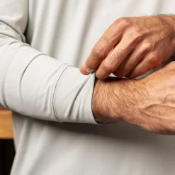 Polos|Basics|Breakfast Balls Limestone – Commuter Long Sleeve Polo