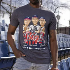 Baseball Hall Of Fame|Baseball|National Baseball Hall of Fame Maddux, Glavine, and Smoltz "The Big Three" – Crewneck Tee